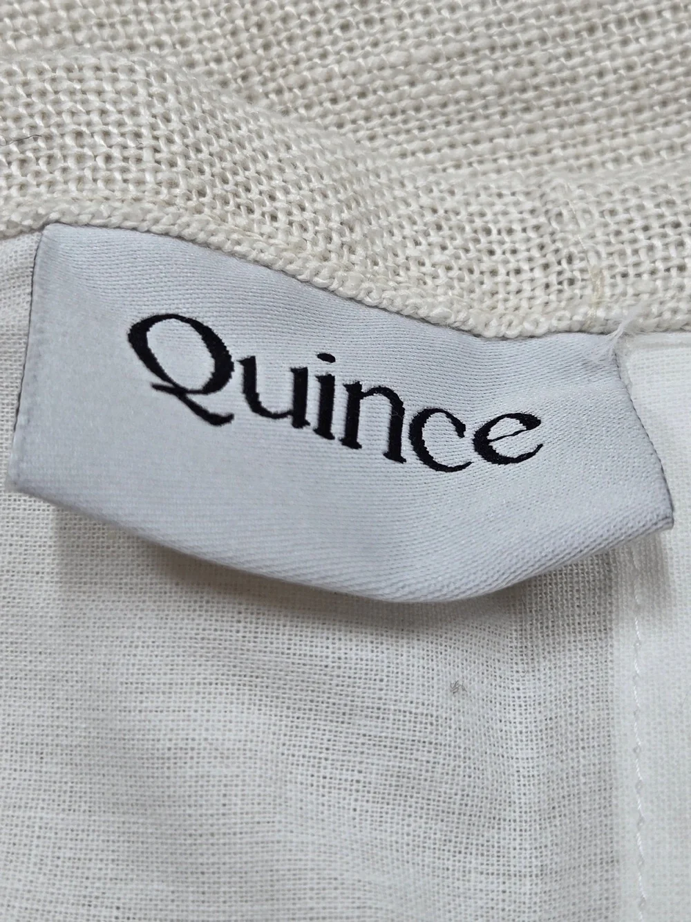 QUINCE Set Of 2 48x96 Heavyweight European Linen Curtains Sand 0146
